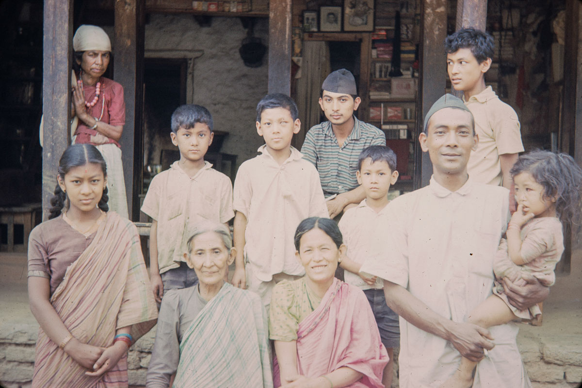 Date: 1967-06 Location: Beni, Myagdi Description: Surji Narayan and family